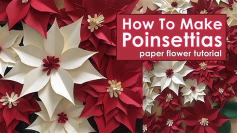 Diy Paper Poinsettias How To Make Poinsettias Christmas Decorations