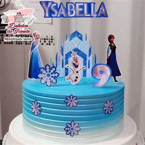 Bolo Da Frozen Frozen Birthday Cake Disney Birthday Cakes Doll Birthday Cake