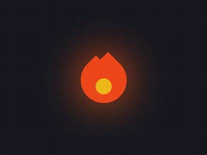 Minimal Flame Animation Icon Untitled Dribbble Squares