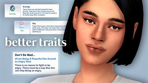 20 Unique Traits To Define Your Sims Personality ── Sims 4 Mod Youtube