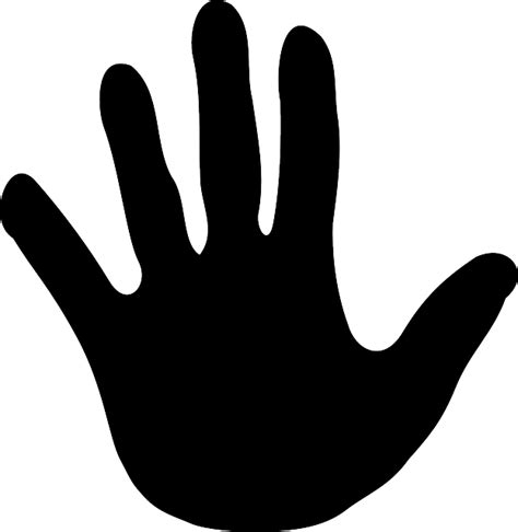 Mão Dedos Silhueta Gráfico Vetorial Grátis No Pixabay Pixabay