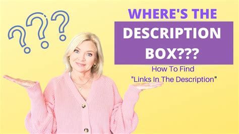 How To Find Description Box How To Find Links In The Description