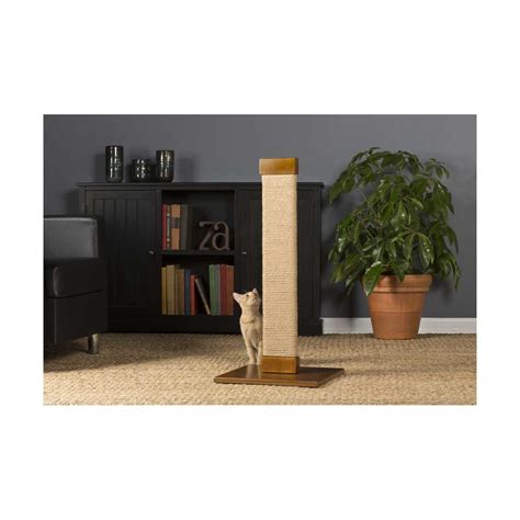 This tall vertical scratcher encourages cats to get a nice stretch and maintain a healthy manicure while also promoting exercise and stress. Cats Town Tall Flat Sisal Scratching Post 7106 - CatsPlay ...