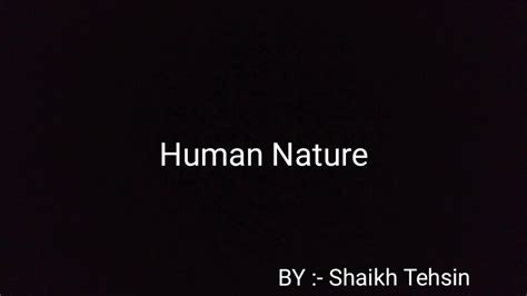 Human Nature Youtube