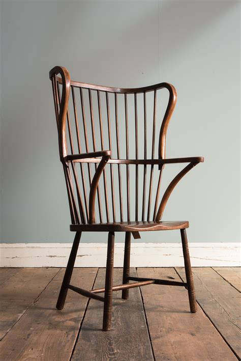 Unusual High Backed Windsor Chair Sold Repton And Co