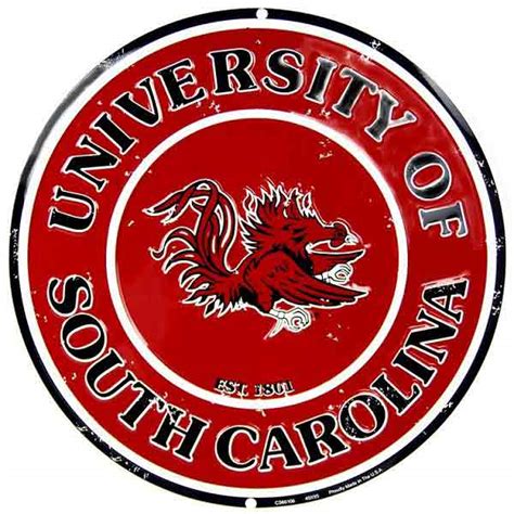 10” Usc Gamecock Sign South Carolina Sign Sports Wreath Shop