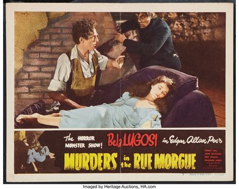 murders in the rue morgue film classics r 1948 lobby card 11 lot 53342 heritage auctions