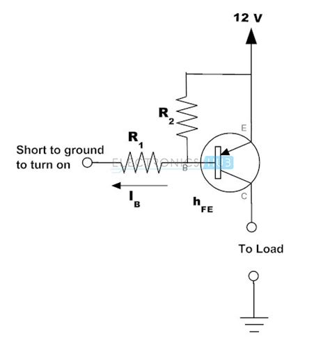 Electronic How To Determine Resistor Values For Pnp Transistor