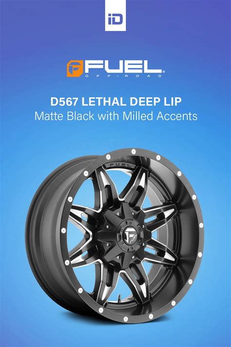 Fuel® D567 Lethal Deep Lip Matte Black With Milled Accents In 2021