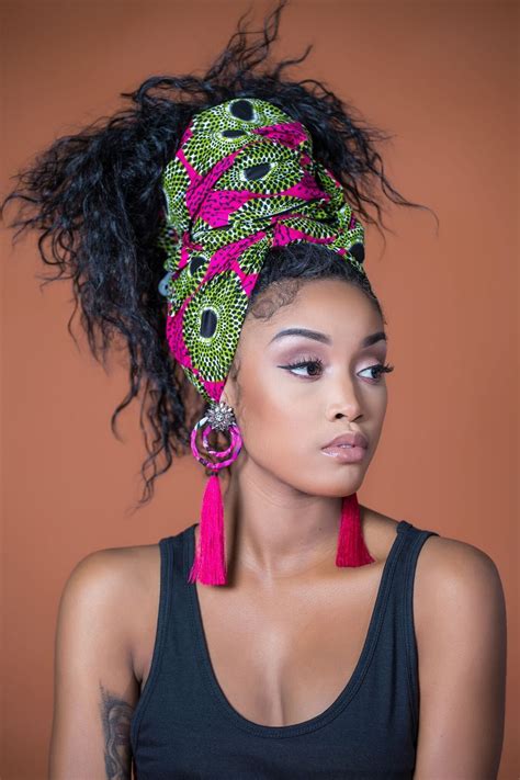 African Print Anaya Headwrap African Hair Wrap African Head Wraps