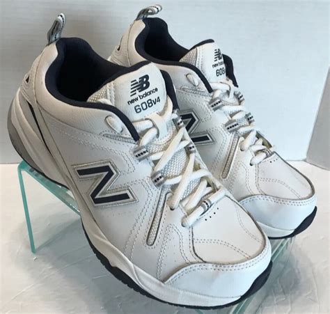 New Balance 608 V4 White Leather Walking Shoes Mx608v Gem