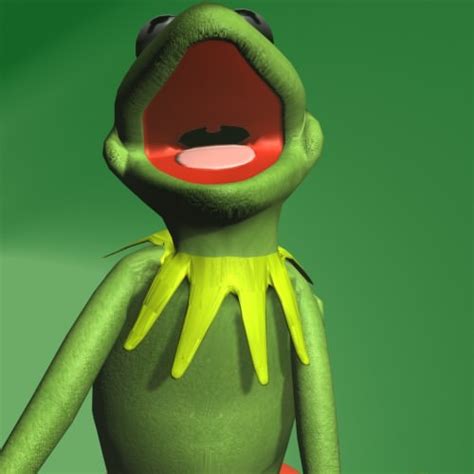 3d Model Kermit The Frog Rigged Vr Ar Low Poly Rigged