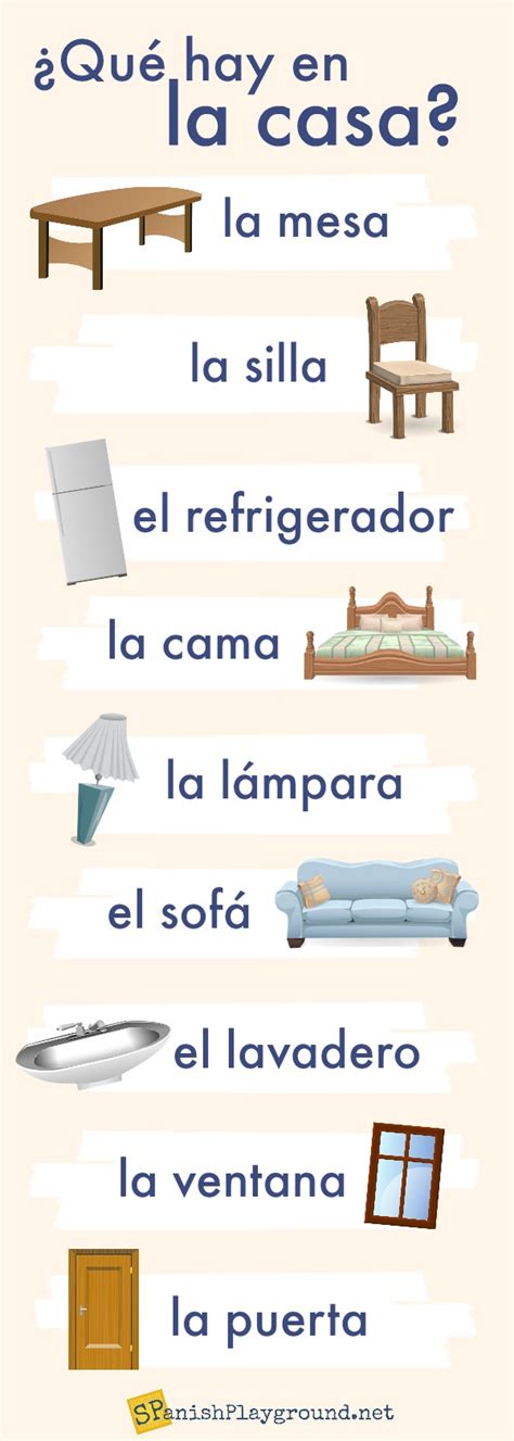 Spanish House Vocabulary Activities For Kids Spanish Playground