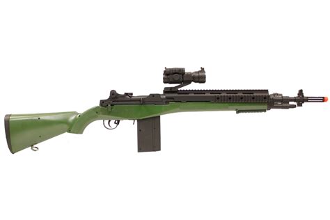 Tsd M14 Socom Ris Airsoft Spring Sniper Rifle With Red Dot Od Green