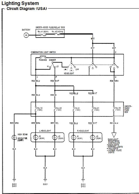 112 results for honda civic wiring diagram. 92-95 DX Civic Headlight Wiring. - Honda-Tech - Honda ...