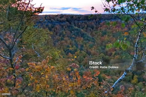 Thacher Park Helderberg Escarpment Albany Ny Fall Foliage Lookout View