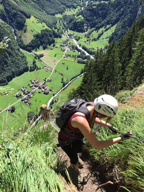 Guided Climbing Experience During Wengen Summer Hiking Holidays On The
