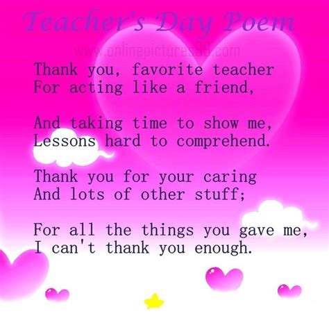 As my role model you inspire me you help me fulfill my potential; Happy Teachers Day Poems and Happy Teachers Day slogans ...