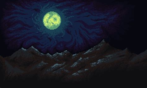 Pixel Art Night Sky
