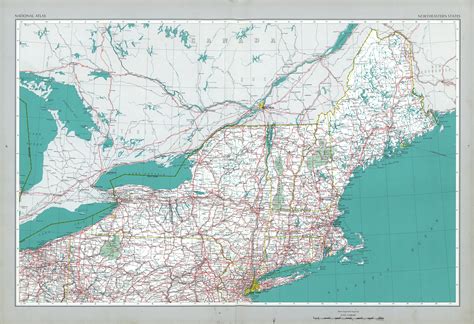 Northeastern States Map United States Full Size