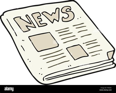 Freehand Drawn Cartoon Newspaper Stock Vector Image And Art Alamy