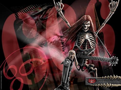 Metal Reaper Metal Skeleton Death Heavy Metal 666 Rock Music