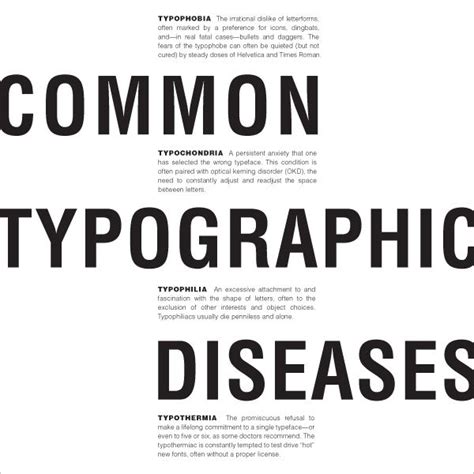 Common Typographic Diseases Text Layouts By Zachary Autio Via Behance