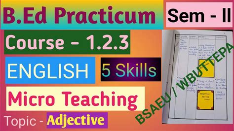 English Micro Teaching Or Simulation Practicum Bed Practicumsem 2