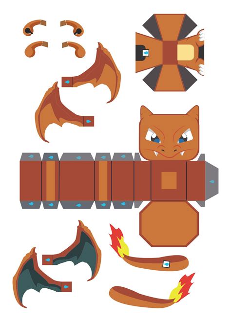 Free Papercraft Template Pokemon Papercraft Templates Download Images And Photos Finder
