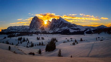 Seiser Alm Dolomites South Tyrol Auronzo Italy Alm Winter