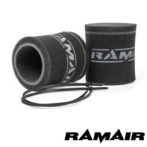 Ramair 2 X Carb Trumpet Velocity Stack Sock Air Filters