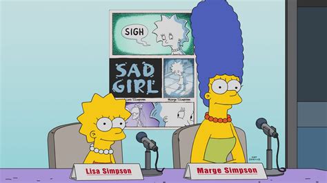 Lisa And Marge Write Themselves A Fine Story On The Simpsons