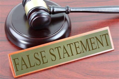 False Statement Legal Image