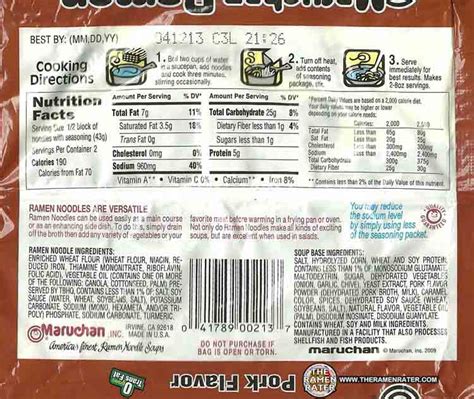 The first one is chicken broth made from chicken carcass. Re-Review: Maruchan Ramen Noodle Soup Pork Flavor - The ...