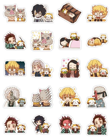 40 Assorted Anime Stickers Super Cute Anime Stickers Etsy