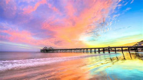 Then you're in the right place! Pier Beach California 4K HD Nature Wallpapers | HD Wallpapers | ID #45124