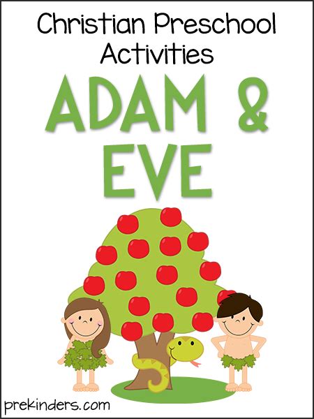 Adam And Eve Christian Preschool Activities Prekinders