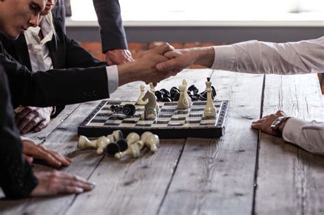 Business People Play Chess Stock Photo Image Of Planning 156866556