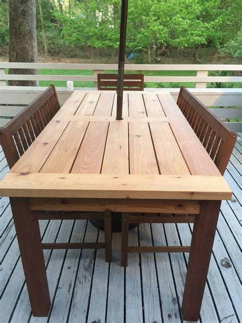 Learn how to make diy pallet furniture yourself. Outdoor Cedar Patio Table by Steve_S | SimpleCove