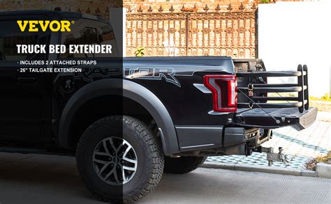 Vevor Truck Bed Extender Tailgate Extension Black Pickup Bed Expander
