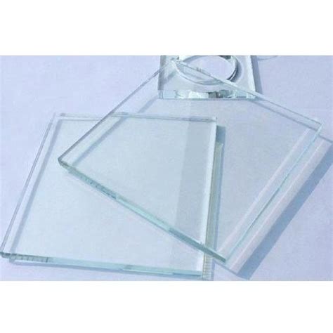 Crystal Clear Toughened Glass Shape Flat Size 10 50mm Diameter At