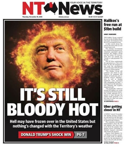 Newspaper Front Pages Trumpageddon Adnews