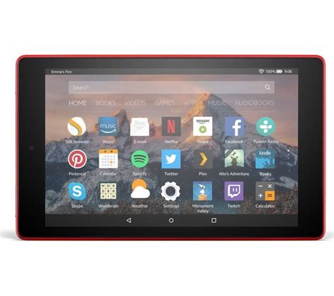 Buy Amazon Fire Hd 8 Tablet With Alexa 2017 32 Gb Punch Red Free