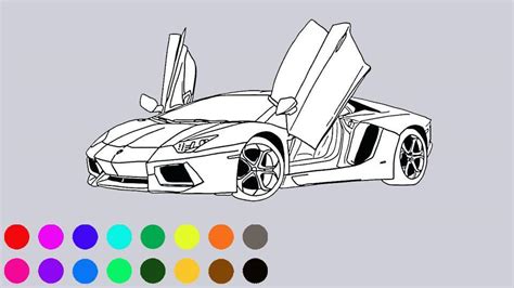 Coloriage voiture ferrari gtc4 puissante 690 chevaux; Voiture coloriage - supercars jeux de coloriage pour ...