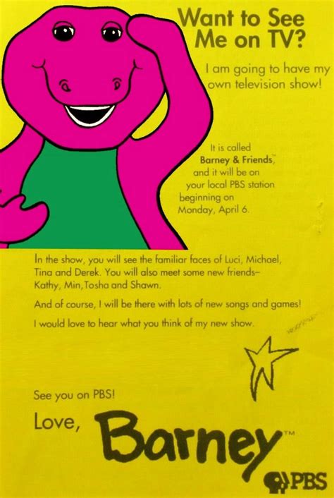 See Barney On Pbs 1992 Promo Ad By Bestbarneyfan On Deviantart