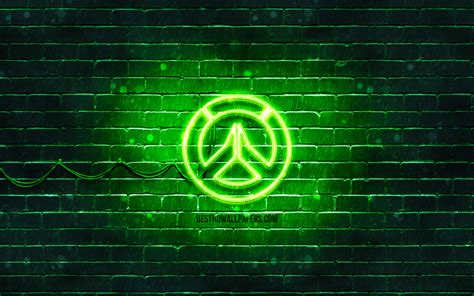 Download Wallpapers Overwatch Green Logo 4k Green