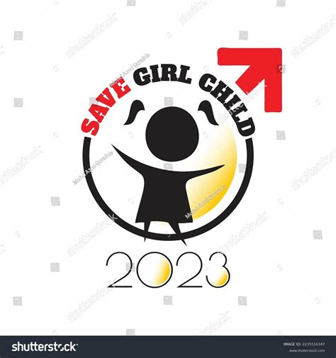 Save Girl Child Logo Icon Sign Stock Vector Royalty Free 2235516347
