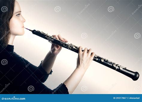 Oboe Classical Orchestra Musician Stock Image Image Of Playing