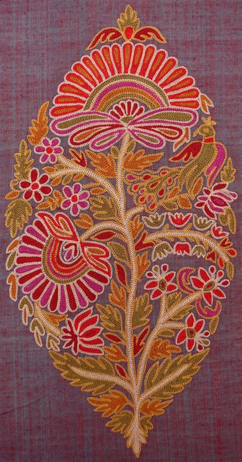 Indian Floral Embroidery Folk Embroidery Embroidery Motifs