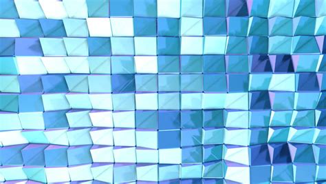 Abstract Simple Blue Pink Low Poly 3d Split Surface As Crystal Grid